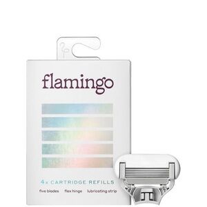 Flamingo Razor Refills 4 Count 5 Blade Cartridges Flex Hinge NEW